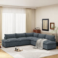115.5 Modular Deep Gray Sectional Sofa pulchranaturals